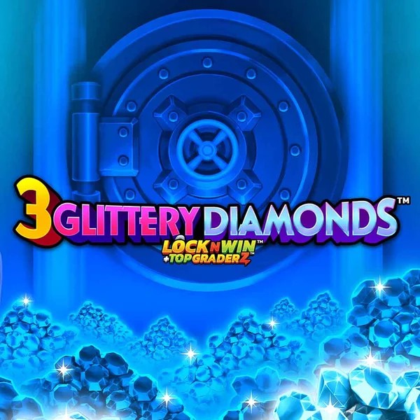 3 Glittery Diamonds logo – Slots by PearFiction Studios at Jack`s Casino