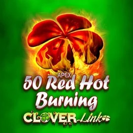 50 Red Hot Burning Clover Links logo by Novomatic at Jack`s Casino