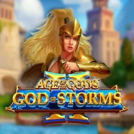 Age Of The Gods: God Of Storms 2 logo – Slots by Playtech at Jack`s Casino