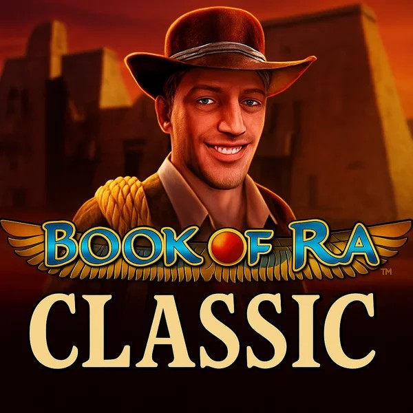 Official Slots logo: Book of Ra Classic by Novomatic at Jack`s Casino