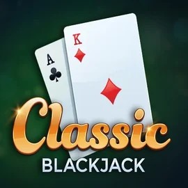 Classic Blackjack slot logo by Red Tiger Gaming at Jack`s Casino