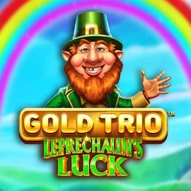 Gold Trio Leprechaun's Luck online game logo by Playtech on jack-casino.eu