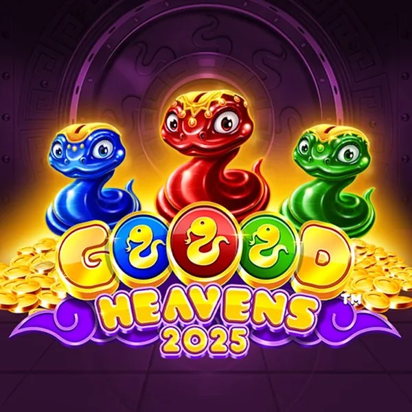 Official Slots logo: Goood Heavens by Rarestone Gaming at Jack`s Casino