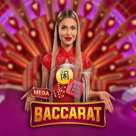 Mega Baccarat game by Pragmatic Play – logo hosted on Jack`s Casino