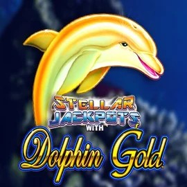Dolphin Gold with Stellar Jackpots logo by Lightning Box Game at Jack`s Casino